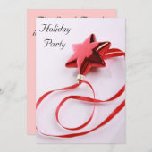 休日のパーティの招待状 招待状 (正面/裏面)