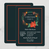 休日のパーティの招待状 招待状 (正面/裏面)