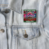 休日のパーティの醜いセーターのコンテストの勝者賞 缶バッジ (インサイチュ)