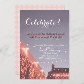 休日のパーティ、バチェロレッテ、誕生会の招待 招待状 (正面/裏面)