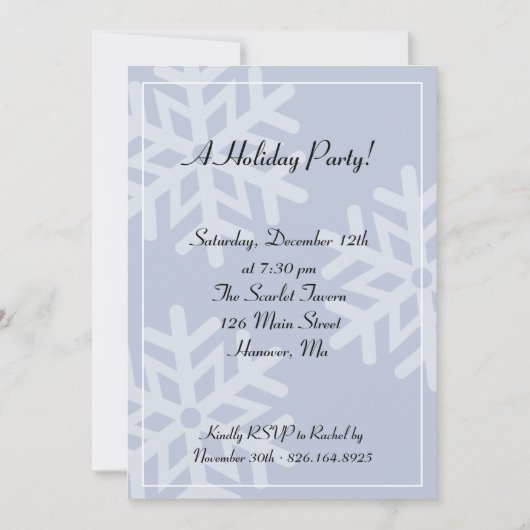 休日のパーティ! 招待状 (正面)