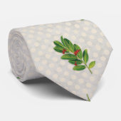 休日のヒイラギパターン ネクタイ (ロール)