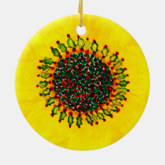 休日のヒマワリのクリスマスのオーナメント セラミックオーナメント