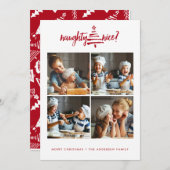 休日のフォトカード | モダンいけなクリスマス シーズンカード (正面/裏面)