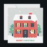 休日のフォトカード | Merry Christmas Winter Home シーズンカード<br><div class="desc">休日のフォトカード | Merry Christmas Winter Home</div>