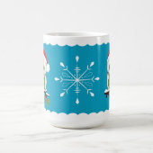 休日のフクロウのマグ15のoz コーヒーマグカップ (中央)