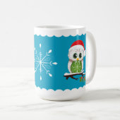 休日のフクロウのマグ15のoz コーヒーマグカップ (正面右)