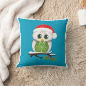 休日のフクロウの枕 クッション (ブランケット)