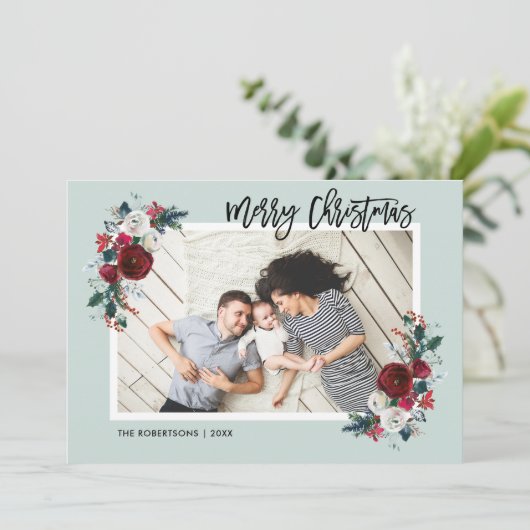 休日のフローラクリスマスフォト | あいさつ シーズンカード (スタンド正面)