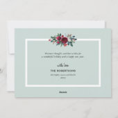 休日のフローラクリスマスフォト | あいさつ シーズンカード (裏面)