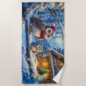 休日のフールズデザインバイリッチアムンギル ビーチタオル (正面)