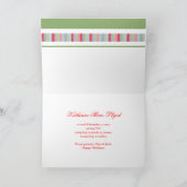 休日のベビーのくまによって折られる写真カード シーズンカード (内部)