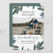 休日のベビー発表 招待状 (正面/裏面)