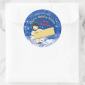 休日のベーキング自家製クリスマスクッキーから ラウンドシール (バッグ)