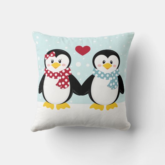 休日のペンギンの装飾用クッション クッション (裏面)