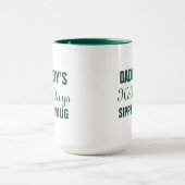 休日のマグ-カスタマイズ可能な文字 マグカップ (中央)