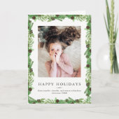 休日のマツ|クリスマスの写真 シーズンカード (正面)