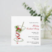 休日のマルティーニのカクテルのパーティの招待状 招待状 (スタンド正面)