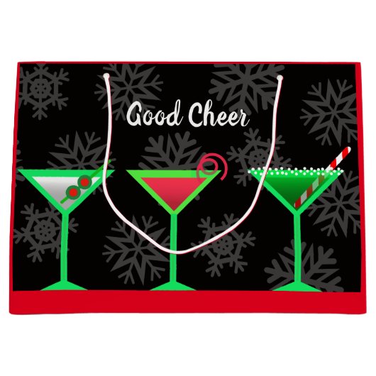 休日のマルティーニのギフトバッグ ラージペーパーバッグ (正面)