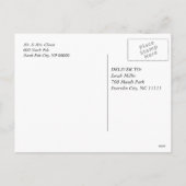 休日のメリーで及び明るいNorthern Lightsの郵便はがき シーズンポストカード (裏面)