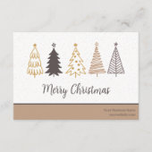 休日のモダンソーシャルQRコード、ありがとうビジネス エンクロージャーカード (正面)