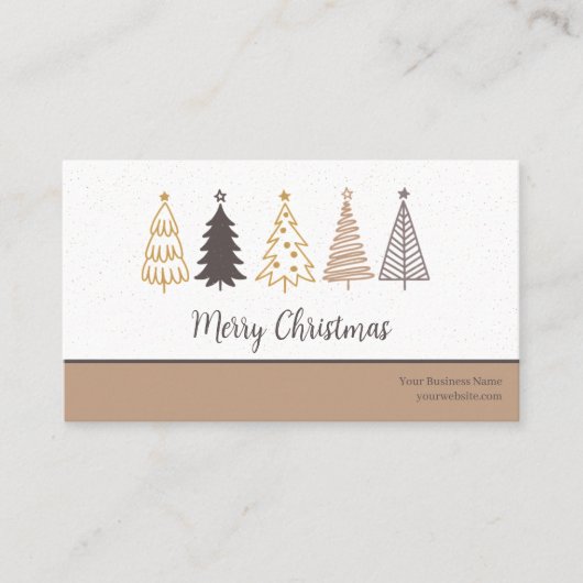 休日のモダンソーシャルQRコード、ありがとうビジネス 名刺 (正面)