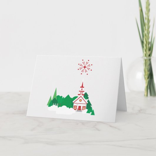 休日のモチーフのイラストレーションカード シーズンカード (正面)