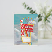 休日のモーテルの印 シーズンポストカード (スタンド正面)