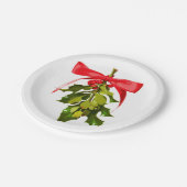 休日のヤドリギ ペーパープレート (アングル)