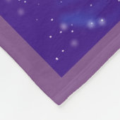 休日のユニコーンのフクロウおよびキツネ フリースブランケット (角)