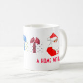 休日のユーモアのクリスマスおよびハヌカー コーヒーマグカップ (正面右)