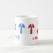 休日のユーモアのクリスマスおよびハヌカー コーヒーマグカップ (中央)