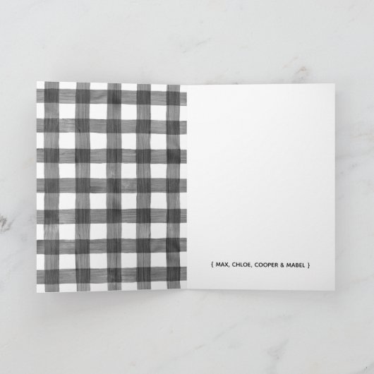 休日のヨークシャーテリアのヨークシャテリアの家 シーズンカード (内部)