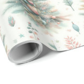 休日のラッピング紙と木 ラッピングペーパー (ロールコーナー)