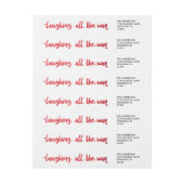 休日のラベルをずっと笑わせる水彩画 ラップアラウンドラベル (シート)