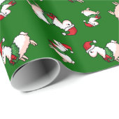 休日のラマの小妖精や小人 ラッピングペーパー (ロールコーナー)