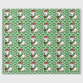 休日のラマの小妖精や小人 ラッピングペーパー (フラット)