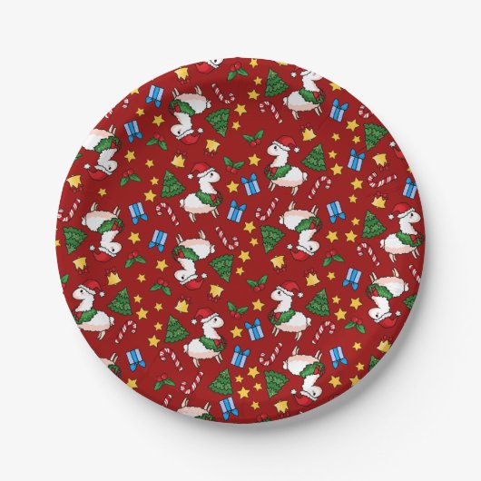 休日のラマの狂気 ペーパープレート (正面)