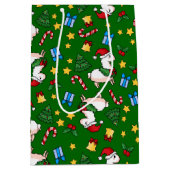 休日のラマの狂気 ミディアムペーパーバッグ (正面)