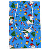 休日のラマの狂気 ミディアムペーパーバッグ (正面)