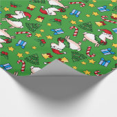 休日のラマの狂気 ラッピングペーパー (角)