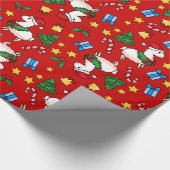 休日のラマの狂気 ラッピングペーパー (角)