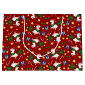 休日のラマの狂気 ラージペーパーバッグ (正面)