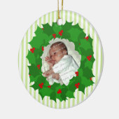 休日のリース写真 セラミックオーナメント (左)