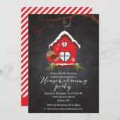 休日のロビンの引っ越し祝いパーティーのパーティー 招待状 (正面/裏面)