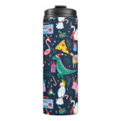 休日の予測できな動物とアイコンのパターン タンブラー (正面)