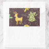 休日の事 長方形シール (バッグ)