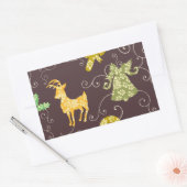 休日の事 長方形シール (封筒)