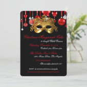 休日の仮面舞踏会のお祭りの招待状 招待状 (スタンド正面)