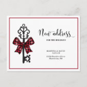 休日の住所の新しいホームのお知らせ ポストカード (正面)